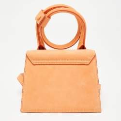 Jacquemus Beige Sueder Grand Le Chiquito Top Handle Bag