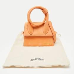 Jacquemus Beige Sueder Grand Le Chiquito Top Handle Bag
