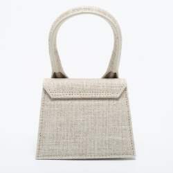 Pre Owned Jacquemus Beige Canvas Mini Le Chiquito Bag