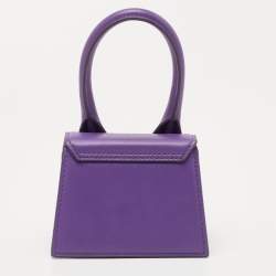 Jacquemus Purple Leather Mini Le Chiquito Bag