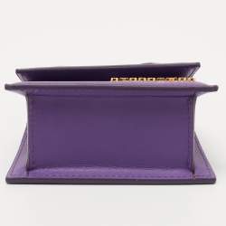Jacquemus Purple Leather Mini Le Chiquito Bag