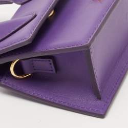 Jacquemus Purple Leather Mini Le Chiquito Bag