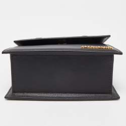 Pre Owned Jacquemus Black Leather Le Chiquito Noeud Top Handle Bag