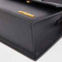 Pre Owned Jacquemus Black Leather Grand Le Chiquito Top Handle Bag