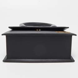 Pre Owned Jacquemus Black Leather Grand Le Chiquito Top Handle Bag