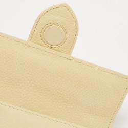 مملوكة مسبقًا Jacquemus Light Yellow Nubuck Leather Le Bambino Mini Top Handle Bag.