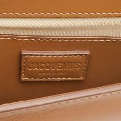 مملوكة مسبقًا Jacquemus Brown Leather Le Bambino Top Handle Bag