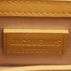 Jacquemus Dark Yellow Leather Mini Le Chiquito Top Handle Bag