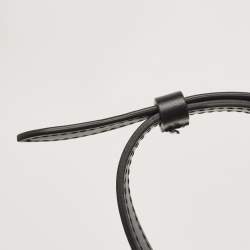 مملوكة مسبقًا Jacquemus Black Leather Mini Le Chiquito Top Handle Bag