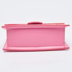 Pre Owned Jacquemus Pink Leather Small Le Bambino Top Handle Bag