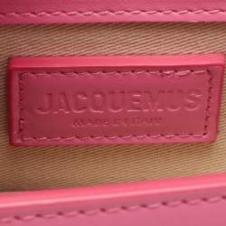 Pre Owned Jacquemus Pink Leather Small Le Bambino Top Handle Bag