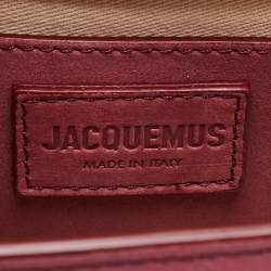 Jacquemus Pink Nubuck Leather Le Grand Bambino Top Handle Bag