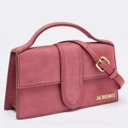 Jacquemus Pink Nubuck Leather Le Grand Bambino Top Handle Bag