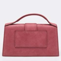 Jacquemus Pink Nubuck Leather Le Grand Bambino Top Handle Bag