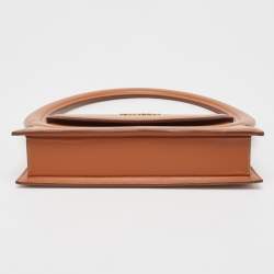 Pre Owned Jacquemus Brown Leather Le Sac Rond Bag