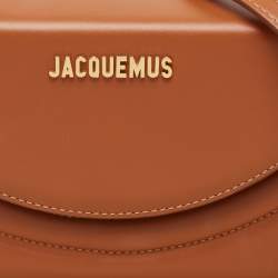 Pre Owned Jacquemus Brown Leather Le Sac Rond Bag