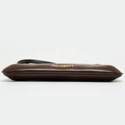 Pre Owned Jacquemus Brown Leather Le Bisou Perle Shoulder Bag