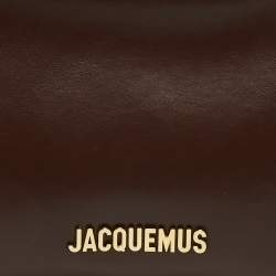 Pre Owned Jacquemus Brown Leather Le Bisou Perle Shoulder Bag