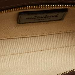 Pre Owned Jacquemus Brown Leather Le Bisou Perle Shoulder Bag