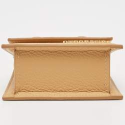 مملوكة مسبقًا Jacquemus Camel Leather Mini Le Chiquito Top Handle Bag