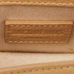 مملوكة مسبقًا Jacquemus Camel Leather Mini Le Chiquito Top Handle Bag