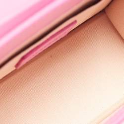 Pre Owned Jacquemus Pink Leather Le Chiquito Noeud Top Handle Bag