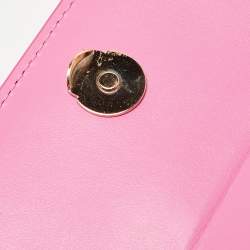 Pre Owned Jacquemus Pink Leather Le Chiquito Noeud Top Handle Bag