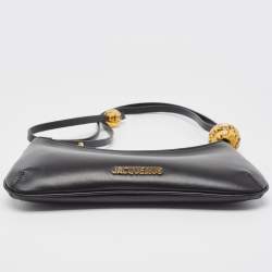 Jacquemus Black Leather Le Bisou Perle Bag