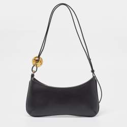 Jacquemus Black Leather Le Bisou Perle Bag
