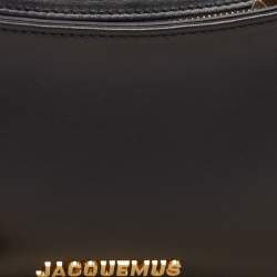 Jacquemus Black Leather Le Bisou Perle Bag