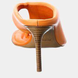 Jacquemus Orange Leather Sandal