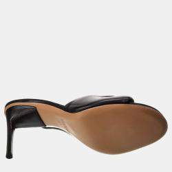 Jacquemus Black Leather Sandals EU 35