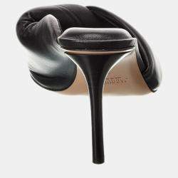 Jacquemus Black Leather Sandals EU 37