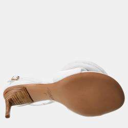 Jacquemus White Leather Sandals EU 36