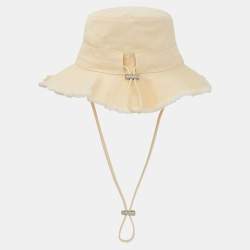 Pre Owned Jacquemus Beige Cotton Le bob Artichaut Hat One Size 