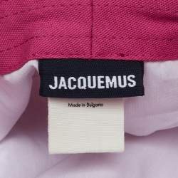 Pre Owned Jacquemus Fuchsia Le bob Gadjo Canvas Bucket Hat