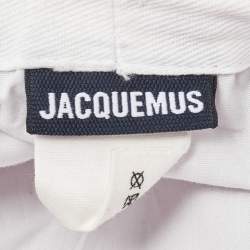 Pre Owned Jacquemus Pink Le bob Gadjo Canvas Bucket Hat Size 58