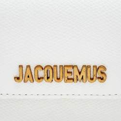 Jacquemus White Leather Le Sac Bracelet