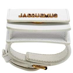 Jacquemus White Leather Le Sac Bracelet