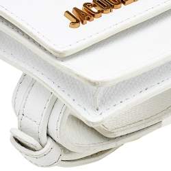 Jacquemus White Leather Le Sac Bracelet