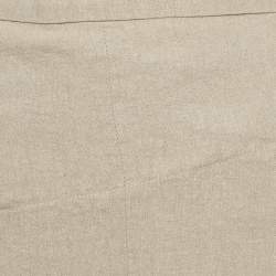 Jacquemus Beige Linen Cross-Over Waist Skirt M