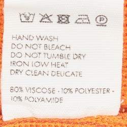 Jacquemus Orange Rib Knit Le Short Arancia Biker Shorts S