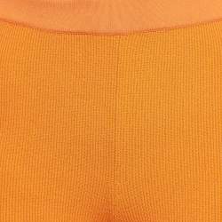 Jacquemus Orange Rib Knit Le Short Arancia Biker Shorts S