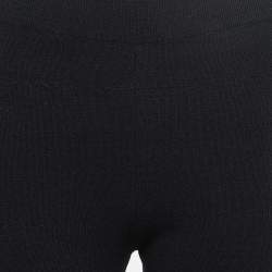 Jacquemus Black Rib Knit Sierra Biker Shorts L