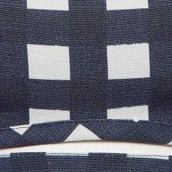 Pre Owned Jacquemus  Blue Gingham Silk Blend Le Haut Limao Crop Top S