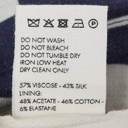 Pre Owned Jacquemus  Blue Gingham Silk Blend Le Haut Limao Crop Top S