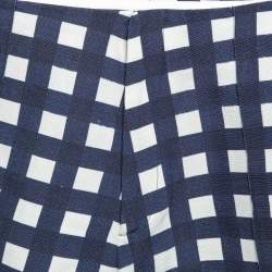 Jacquemus Blue Gingham Silk Blend Le Limao Shorts S