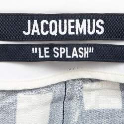 Jacquemus Blue Gingham Silk Blend Le Limao Shorts S