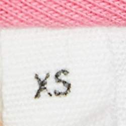 Jacquemus Pink Cotton Knit Underwired Lace-Up Baci Crop Top XS