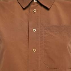 Jacquemus Brown Nylon Cut-Out Arles Mini Dress XS